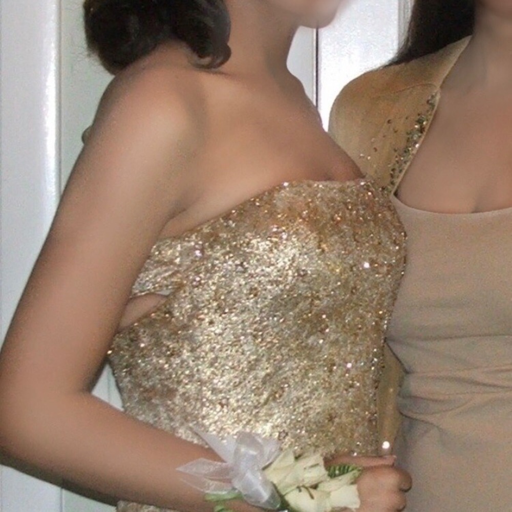 Gold beaded Gown